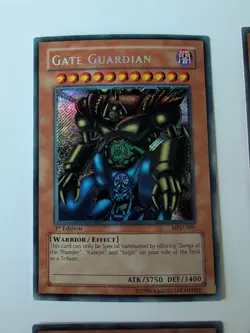 Yu-Gi-Oh Gate Guardian Set Metal Raiders MRD-000 025 026 027 1st Edition 1996 NM - Image 2