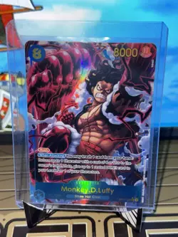 One Piece Monkey D. Luffy OP11-118 Secret Rare Foil Alternate Art Card - Image 1
