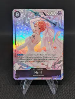 One Piece TCG Adventure on Kami’s Island Nami OP15-086 Alternate Alt Art NM - Image 1