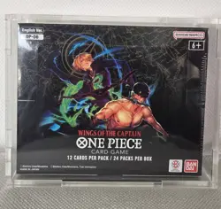 One Piece English Wings of the Captain OP-06 Booster Box Sealed w/acrylic - Image 1