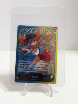 Nami OP11-041 ONE PIECE Tcg Card Game NM BLUE/YELLOW Leader - Image 1