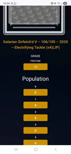 EX/NM Pokemon Cards Galarian Sirfetch'd V 106/100 SR Japanese NM-Mint - Image 3