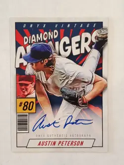 AUSTIN PETERSON 2026 Onyx Vintage DIAMOND AVENGERS AUTO #'d 25/25 Guardians - Image 1