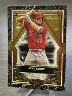 💫⚾MIKE TROUT 2025 Topps Tier One Gold Parallel /125 #LA ANGELS MEGASTAR!!!⚾💫 - Image 3