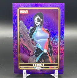 Topps Chrome Marvel Deadpool Domino Trading Card #4 Purple 165/250 - Image 1