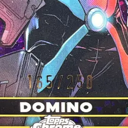 Topps Chrome Marvel Deadpool Domino Trading Card #4 Purple 165/250 - Image 2