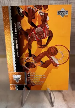 Dennis Rodman NBA Card Lot (4) Bulls Spurs 1996 Upper Deck SkyBox Fleer - Image 2