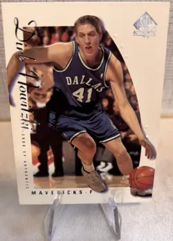 Dirk Nowitzki NBA Card Lot (2) Dallas Mavericks 1999 Topps Finest SP Authentic - Image 3