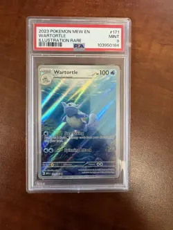 WARTORTLE ILLUSTRATION RARE - 2023 POKEMON MEW EN-151 - #171 PSA 9 - Image 1