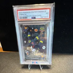 Pokemon Umbreon 2024 Pokemaze Halloween CP Clear Card PSA 7 - Image 1