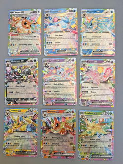 COMPLETE Eeveelution English EX 9 Card Set NM - Prismatic Evolutions - Image 1