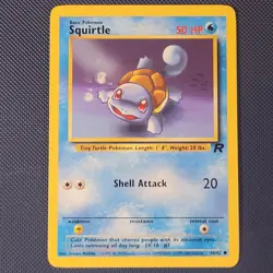 Squirtle 68/82 - Team Rocket - Common Vintage WOTC Pokemon Card - NM - Image 1