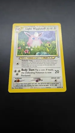 Light Wigglytuff 54/105 Neo Destiny Regular Pokemon Card - Ungraded - Image 3