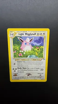 Light Wigglytuff 54/105 Neo Destiny Regular Pokemon Card - Ungraded - Image 5