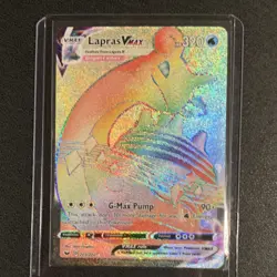 Pokemon Lapras VMAX Swsh01 203/202 Secret Rare Full Art Holo 320 HP Card - Image 1