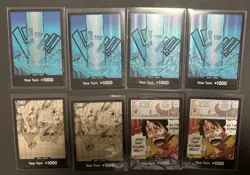 Bandai Don!! Card Lot One Piece CCG Luffy Nami 8 Cards English Regular Finish - Image 1