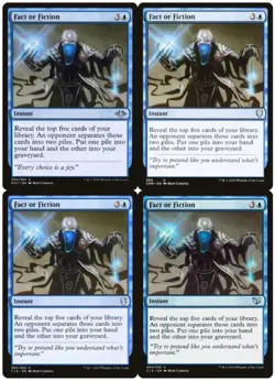 MTG Fact or Fiction x4 Mixed Sets Uncommon NM/LP Playset - Image 1