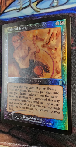 Tainted Pact Odyssey Foil LP+/NM- Mtg Gold Silver Age Magic the Gathering 2001 - Image 3