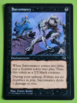MTG SARCOMANCY x1, Tempest. Excellent. Pre Modern, Commander, Reserved List. - Image 1