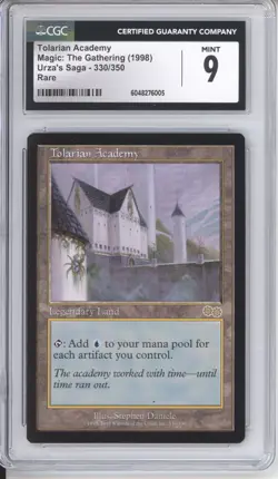 Tolarian Academy - Urza's Saga, CGC 9 MINT. MTG - Image 1