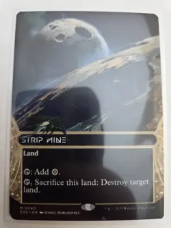 mtg, Strip Mine (0040) (Borderless) Edge of Eternities Stellar Sights Regular NM - Image 1