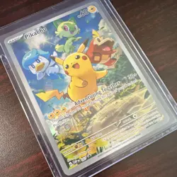 Pokemon Pikachu Promo Full Art Holo Scarlet & Violet 027 - Image 3