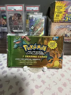 2004 Pokemon Advanced Challenge Topps Sealed New Booster Pack Vintage Rare - Image 1