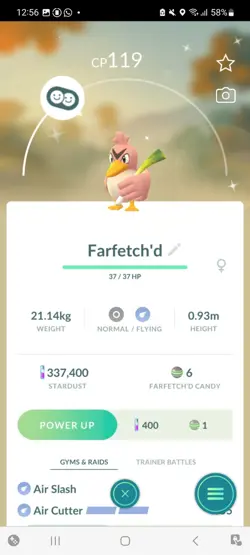 Pokemon Go (Stage 24) Shiny Farfetched ( 51 Shinys ) - Image 2