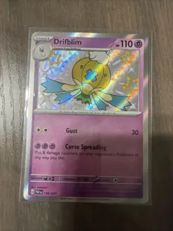 Drifblim - 156/091 - Pokemon Paldean Fates Shiny Rare Card NM - Image 1