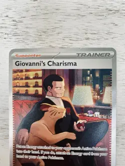 Pokemon Giovanni’s Charisma MEW 204/165 Englisch Exc. 2023 Karmesin & Purpur 151 - Image 2