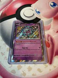 Pokemon TCG Spiritomb 158/091 Shiny Rare Sv Paldean Fates - Image 1