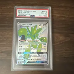 Pokemon Scizor GX SV72/SV94 Hidden Fates Shiny Vault Full Art Holo PSA 10 2019 - Image 1