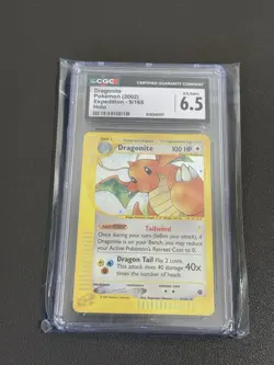 2002 POKEMON EXPEDITION #9 DRAGONITE-HOLO CGC 6.5 (EX/NM+) - Image 3