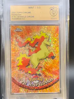 2000 Pokemon Chrome Series 1 Sparkle Rapidash #78 GSG 9 - Image 2