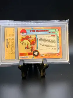 2000 Pokemon Chrome Series 1 Sparkle Rapidash #78 GSG 9 - Image 3