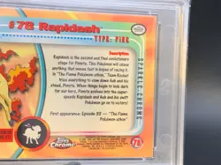 2000 Pokemon Chrome Series 1 Sparkle Rapidash #78 GSG 9 - Image 5