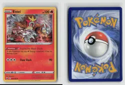 Entei #021/159 Crown Zenith Holo Rare Pokemon TCG NM - Image 3