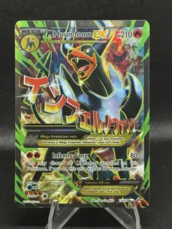 Pokemon TCG M Houndoom EX 154/162 Breakthrough Ultra Rare Full Art Holo - Image 1