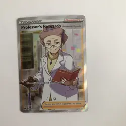 Pokemon Professor's Research 201/202 Sword & Shield Ultra Rare Full Art Holo TCG - Image 3