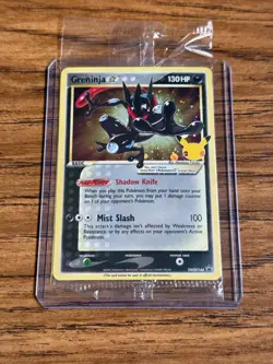 Pokemon Greninja Gold Star Promo Holo SWSH144 Celebrations SEALED NM - Image 1