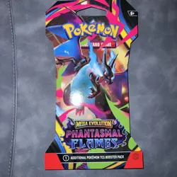 POKEMON TCG: Phantasmal Flames (ME02) Charizard Sleeved Booster Pack - Image 1