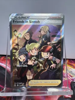 Friends in Sinnoh (Full Art) 149/159 Pokemon Crown Zenith Holo - NM - Image 1