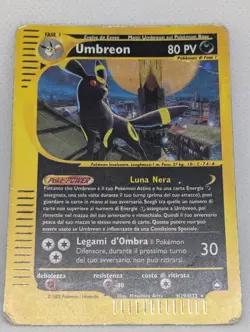 Umbreon H29/H32 Aquapolis Holo Ultra Rare Pokemon TCG Nintendo e-reader ITALIAN - Image 3