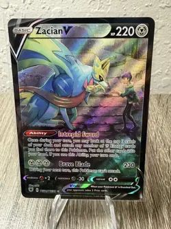 Pokemon Zacian v TG21/TG30 NM Sword&Shield Trainer Gallery - Image 1