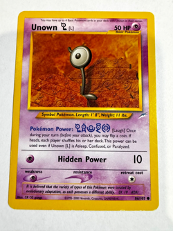 Unown [L] - Neo Destiny Vintage Pokemon Unlimited - Image 1