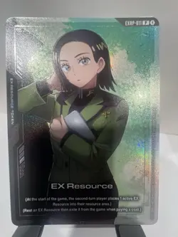 EXRP-011 Gundam Card Game EX Resource (Comoli Harcourt) Gquuuuuux PC02A MINT - Image 1