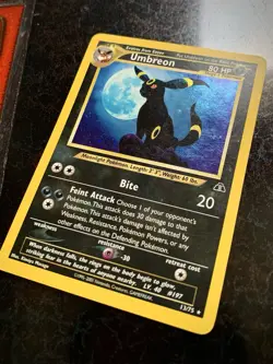 Pokemon Card - Umbreon 13/75 Holo - Neo Discovery - Rare Holo Bleed Misprint ! - Image 2