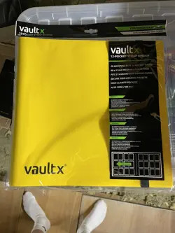 Vault x 12 Pocket Strap Binder 480 slots Pokemon Cards 20 pages Yellow Sealed - Image 1