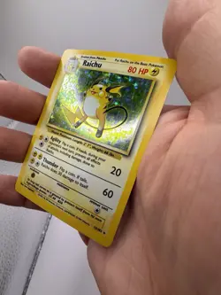 🔥 Raichu Holo 14/102 – Base Set – Vintage Pokemon Card NM Clean 🔥 - Image 3