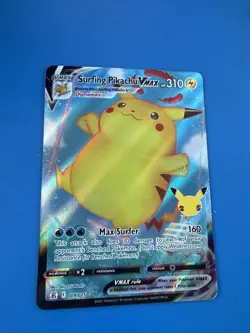 Pokemon Pikachu TCG Surfing VMAX Full Art Celebrations Card 009/025 NM Condition - Image 1